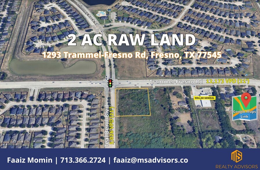 Primary Photo Of 1293 Trammel-Fresno rd, Fresno Land For Sale