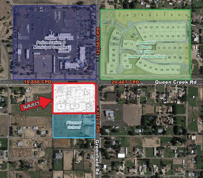 Primary Photo Of Greenfield Rd & Queen Creek Rd, Gilbert Land For Lease