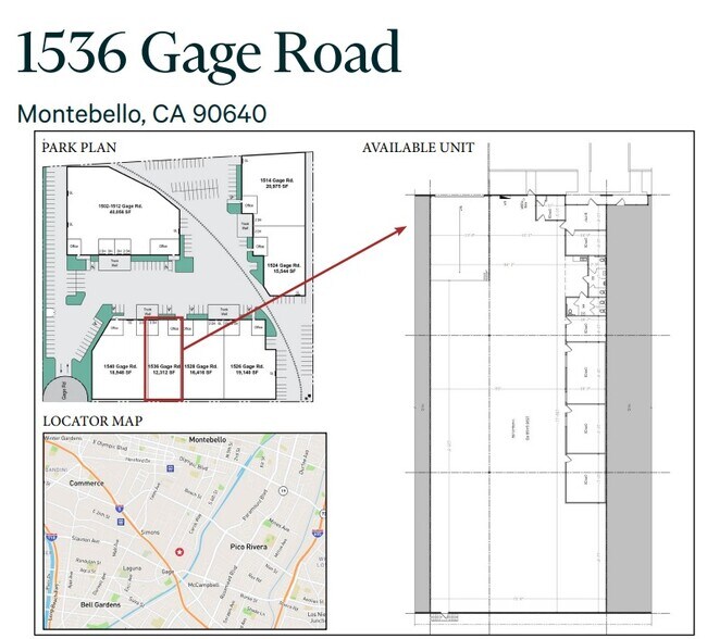More Photos Of 1526-1540 Gage Rd, Montebello Warehouse For Lease