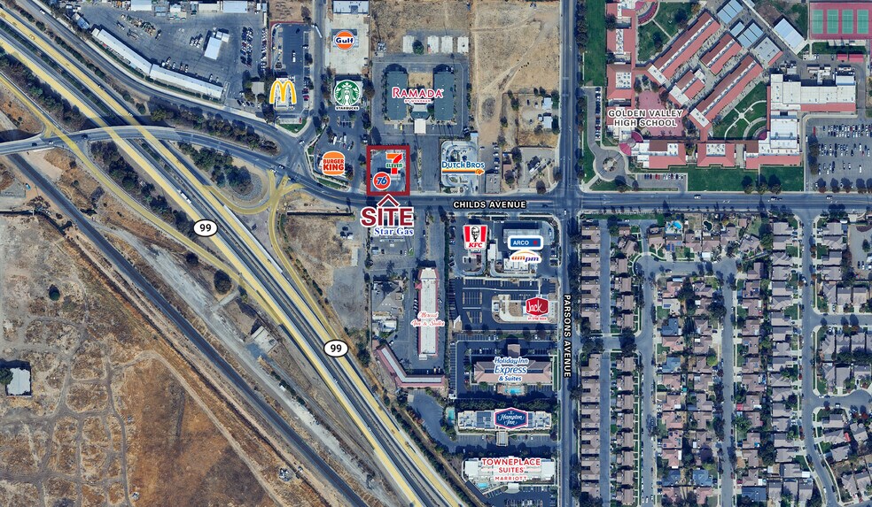 Primary Photo Of 1975 E Childs Ave, Merced Service Station For Sale