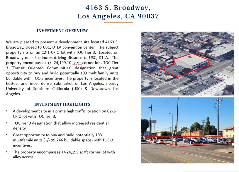 More Photos Of 4151 S Broadway, Los Angeles Land For Sale