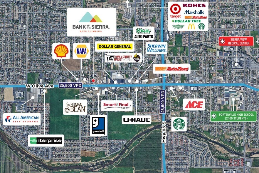 More Photos Of 1498 W Olive Ave, Porterville Bank For Sale