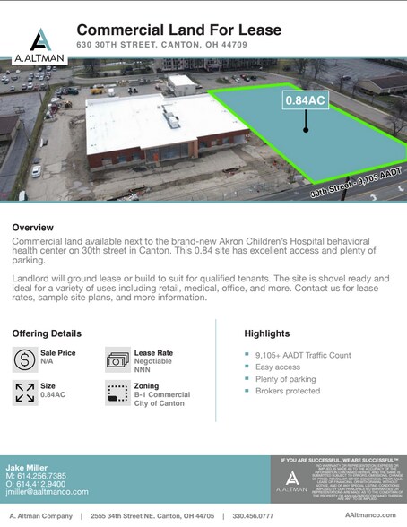 More Photos Of 630 30th St NW, Canton Land For Lease