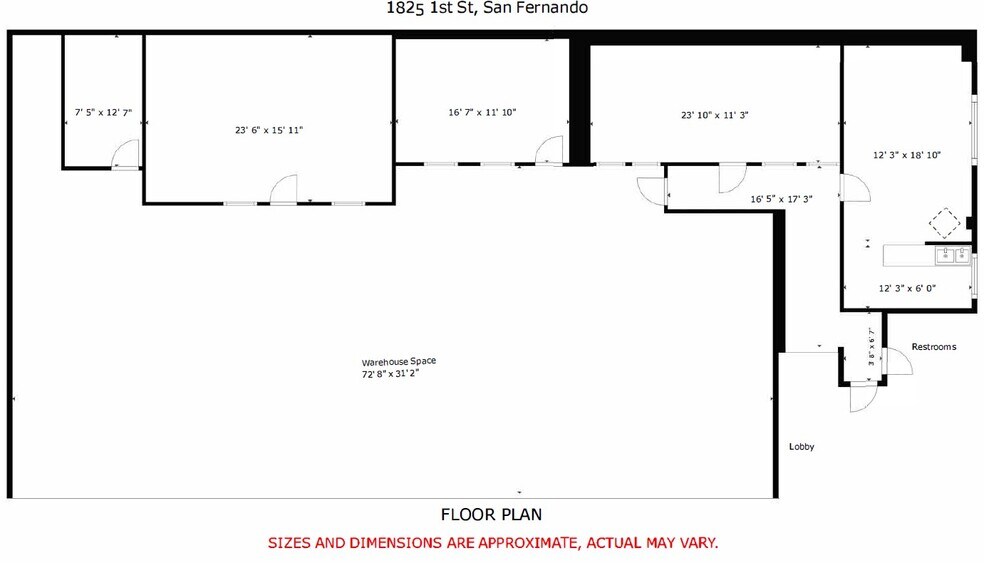 More Photos Of 1825 1st St, San Fernando Warehouse For Lease
