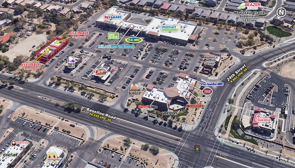 More Photos Of S 24th St @ Baseline Rd, Phoenix Unknown For Lease