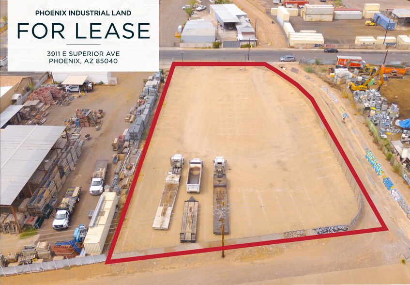 Primary Photo Of 3911 E Superior Ave, Phoenix Land For Lease