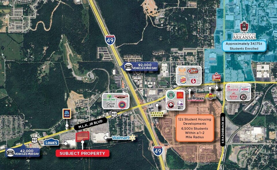 More Photos Of 3049-3105 W 6th St, Fayetteville Unknown For Lease