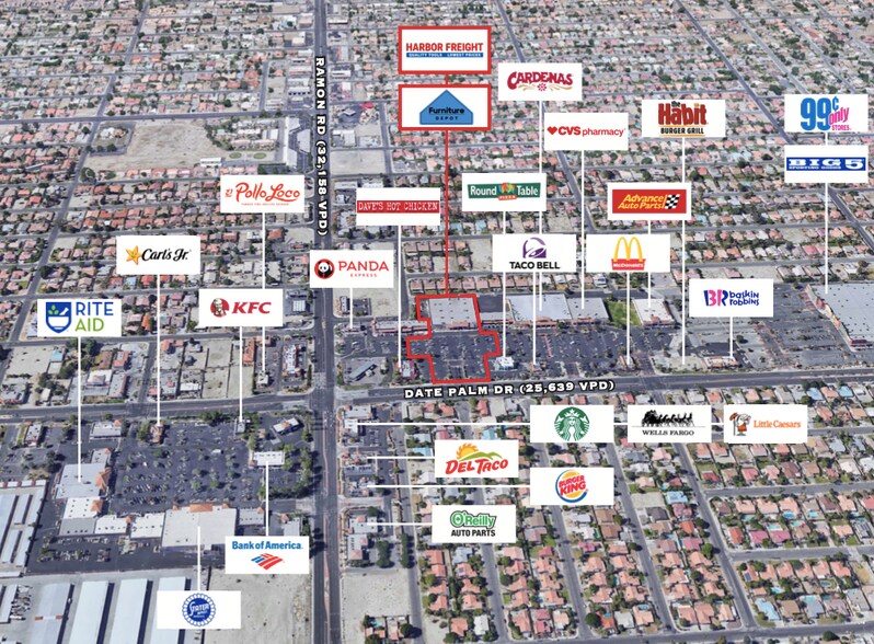 More Photos Of 31833 Date Palm Dr, Cathedral City Storefront For Lease