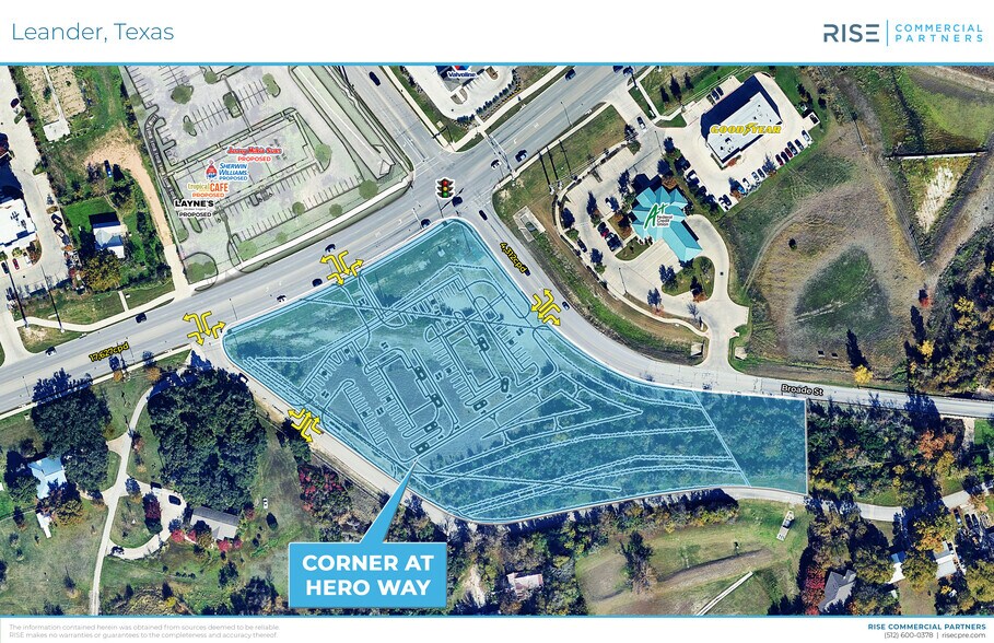 More Photos Of SWC Hero Way way, Leander Land For Lease