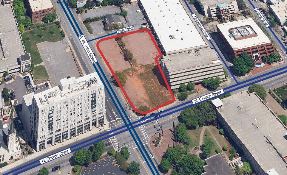 Primary Photo Of 179 N Church St, Spartanburg Land For Sale