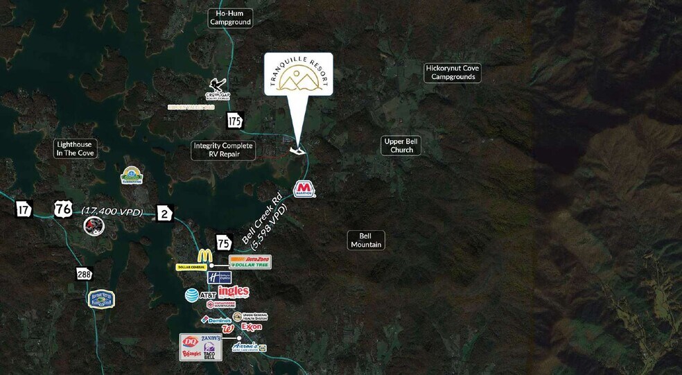 More Photos Of 834 Lower Bell Creek Rd, Hiawassee Hospitality For Sale