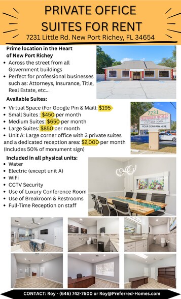 More Photos Of 7231 Little Rd, New Port Richey Office For Lease