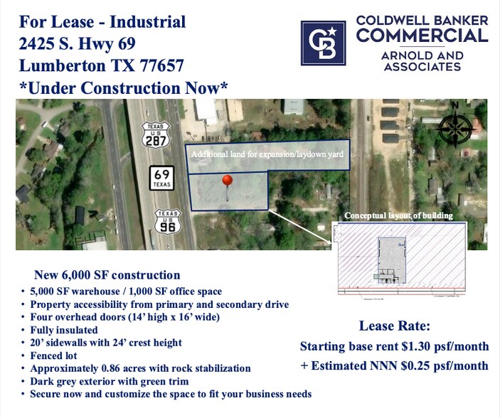 Primary Photo Of 2425 Hwy 69 hwy, Lumberton Industrial For Lease