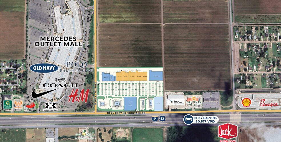 More Photos Of Expy 83 & Mile 1 1/2 East, Mercedes Unknown For Lease