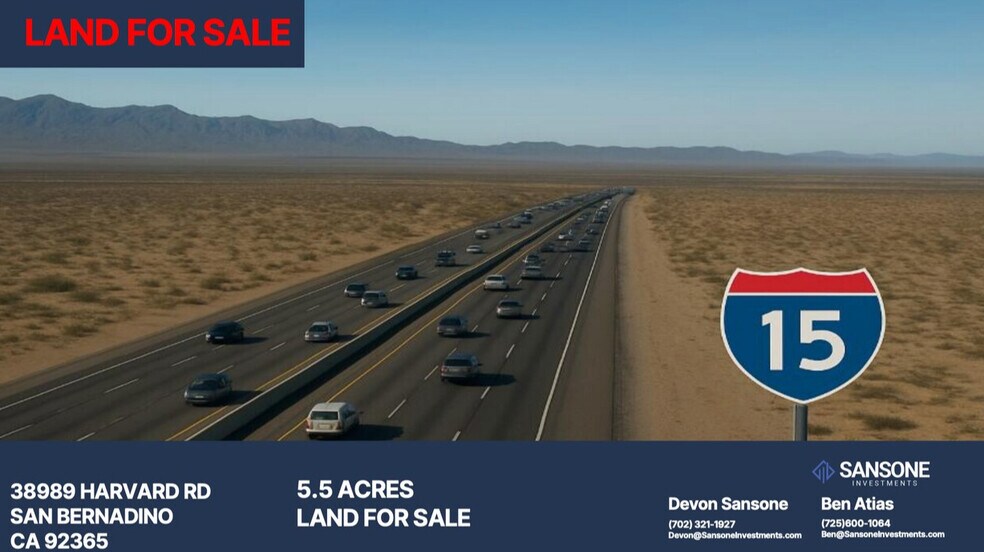 Primary Photo Of 38989 Harvard Rd, Newberry Springs Land For Sale