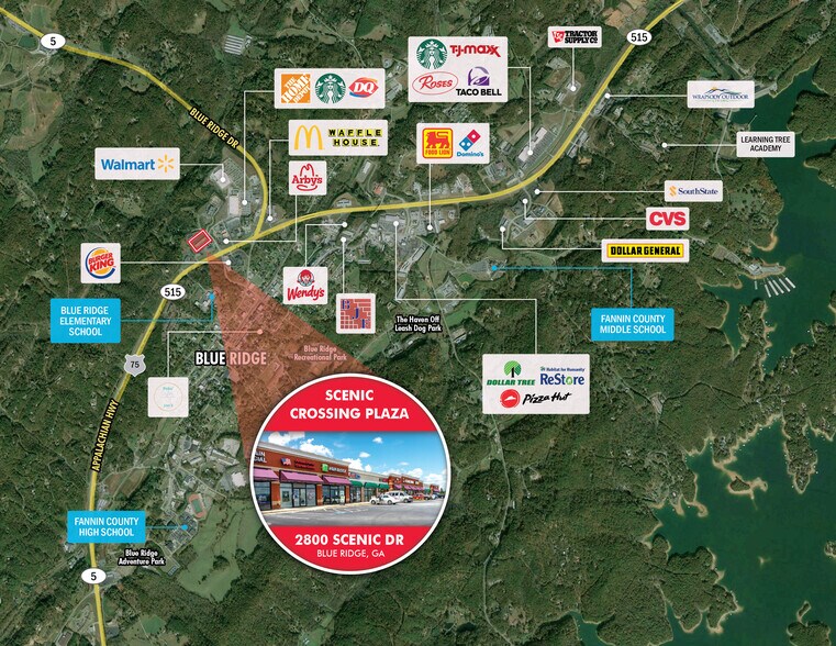 More Photos Of 2800 Scenic Dr, Blue Ridge Storefront Retail Office For Lease