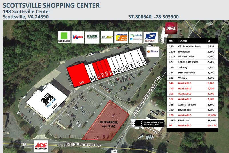 More Photos Of 110-126 Scottsville Ctr, Scottsville Unknown For Lease