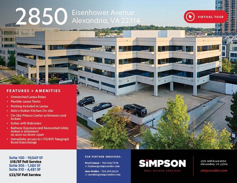Primary Photo Of 2850 Eisenhower Ave, Alexandria Office For Lease