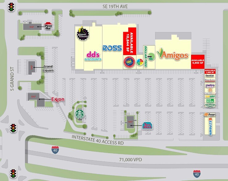 More Photos Of 3300-3510 E Interstate 40, Amarillo Storefront For Lease