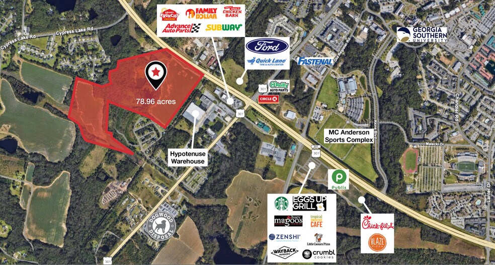 More Photos Of 0 Veterans Memorial Pky, Statesboro Land For Sale