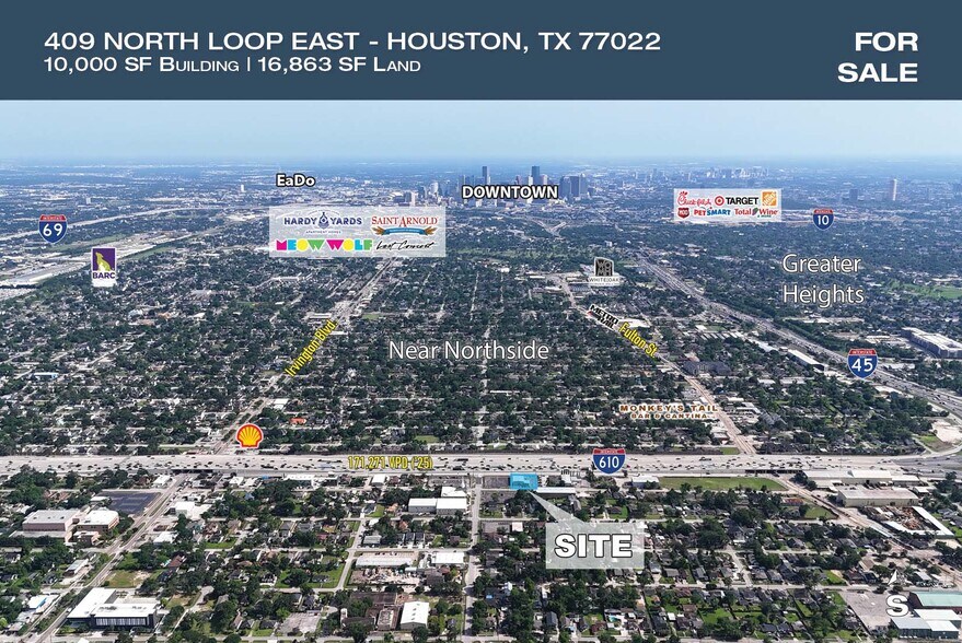 Primary Photo Of 409 North Loop E, Houston Flex For Sale