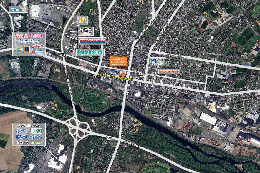 More Photos Of 133 E High St, Pottstown Storefront Retail Residential For Lease