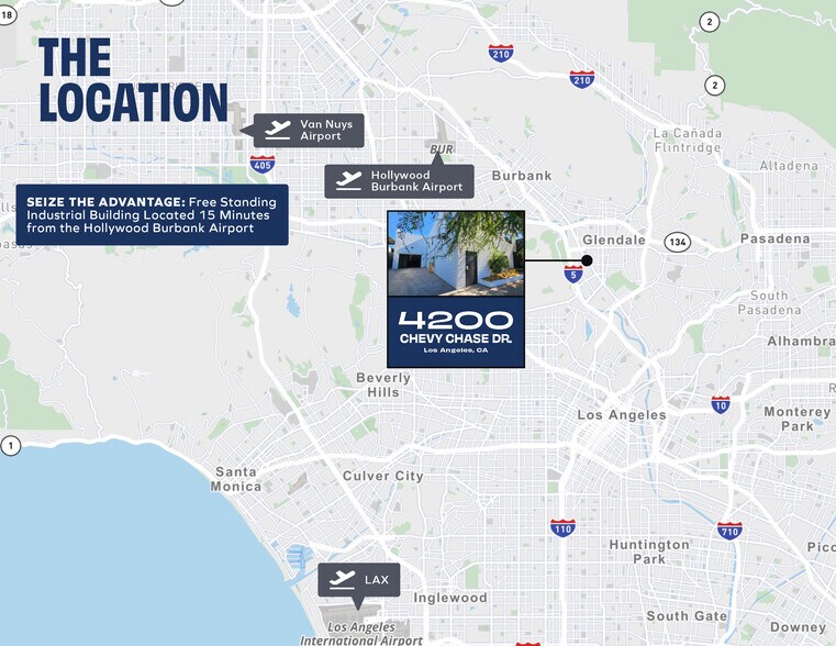 More Photos Of 4200 Chevy Chase Dr, Los Angeles Manufacturing For Lease