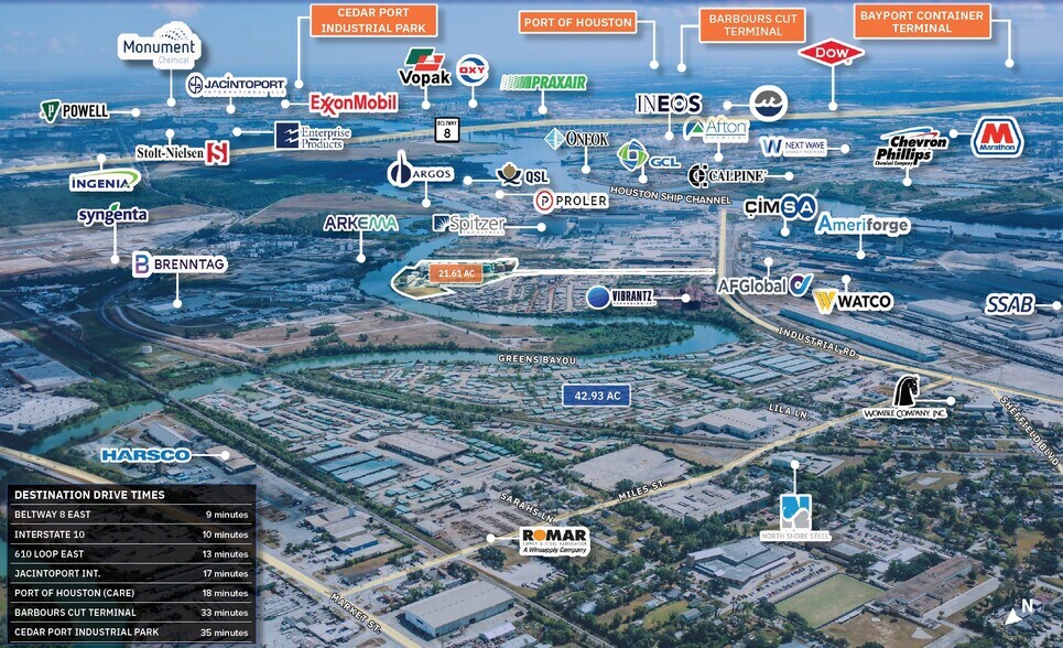 More Photos Of 13603 Industrial Road, Houston Land For Lease