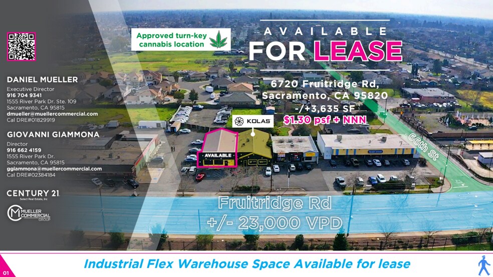Primary Photo Of 6720 Fruitridge Rd, Sacramento Flex For Lease