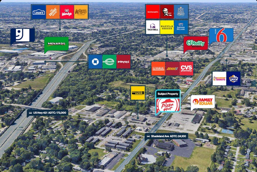 More Photos Of 4537 N Shadeland Ave, Indianapolis General Retail For Sale