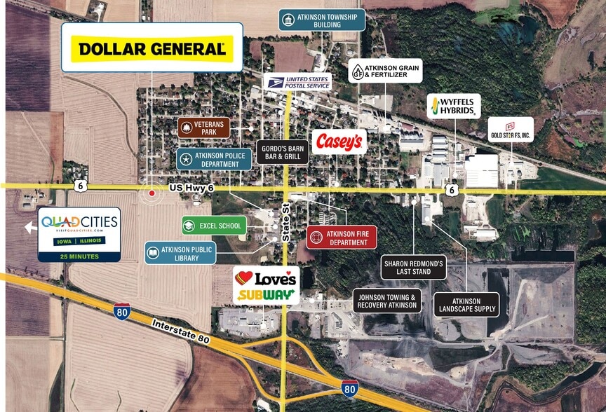 More Photos Of US-6 & Hamilton Street Atkinson IL 61235, Atkinson Freestanding For Sale