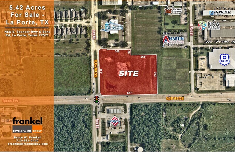 Primary Photo Of Spencer Highway @ Sens Road, La Porte Land For Sale