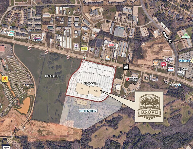 Primary Photo Of SWQ Hwy 105 & Club Dr, Montgomery Land For Lease