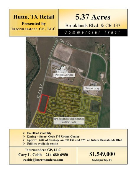 More Photos Of CR137 & Future Brooklands Blvd, Hutto Land For Sale