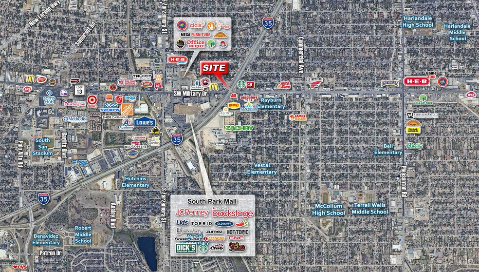 More Photos Of 2002 SW Military, San Antonio Freestanding For Lease