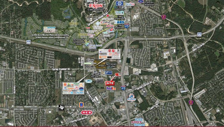 More Photos Of N I-45 & Spring Stuebner, Spring Land For Sale
