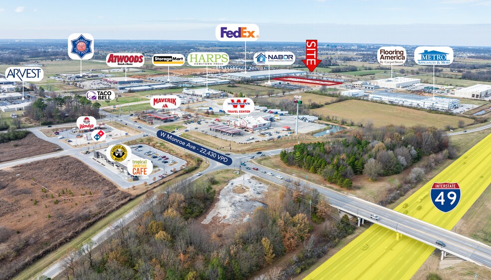 More Photos Of 322 N Goad Springs St, Lowell Light Distribution For Sale