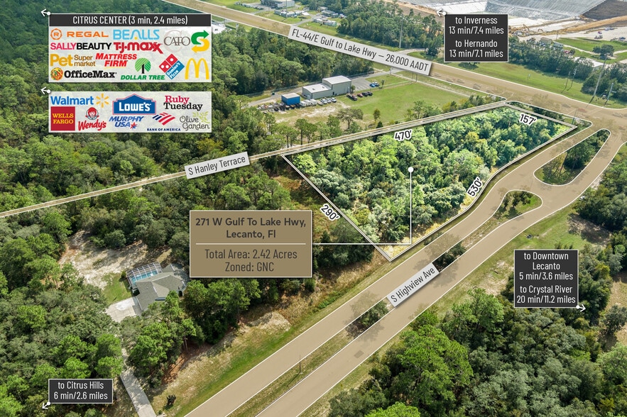 More Photos Of 271 W Gulf to Lake Hwy, Lecanto Land For Sale
