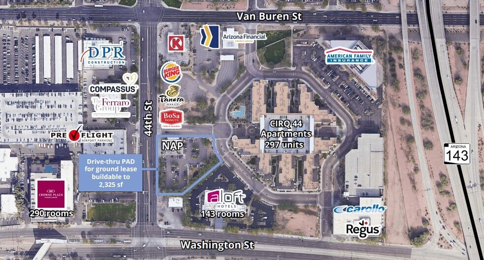 Primary Photo Of NEC 44th St & Washington St, Phoenix Freestanding For Lease