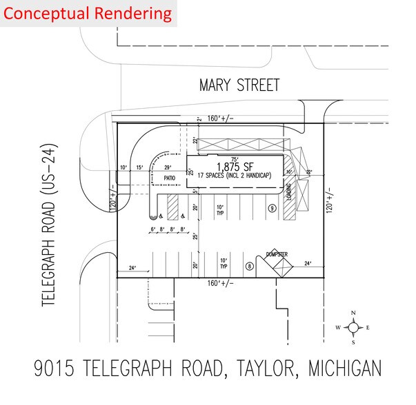 More Photos Of 9015 Telegraph Rd, Taylor Restaurant For Lease