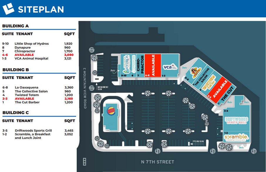 More Photos Of 9812-9832 N 7th St, Phoenix Unknown For Lease