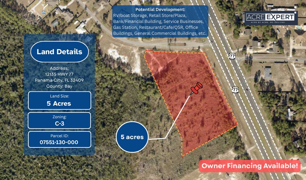 Primary Photo Of 12135 Highway 77, Southport Land For Sale