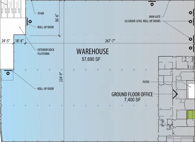 More Photos Of 6466 Gayhart St, Commerce Warehouse For Sale
