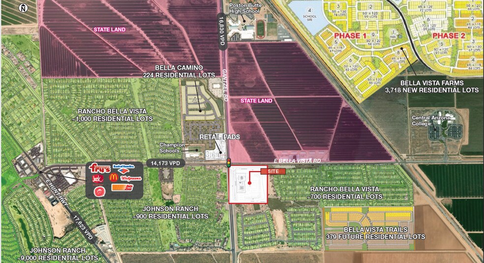 More Photos Of SEC Bella Vista & Gantzel Rd, San Tan Valley Land For Lease