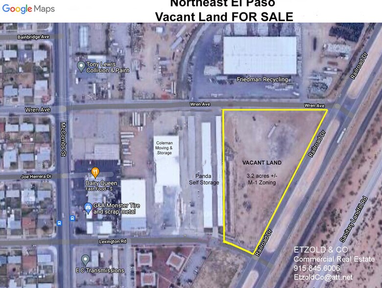 More Photos Of Railroad Drive @ Lexington Drive, El Paso Land For Sale