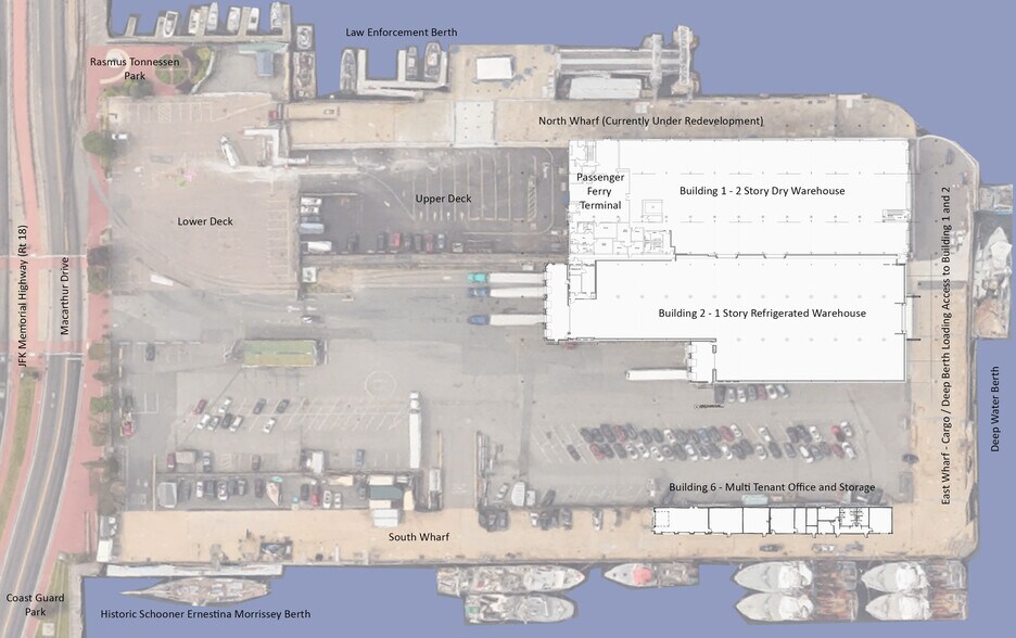 More Photos Of 93 State Pier, New Bedford Distribution For Lease