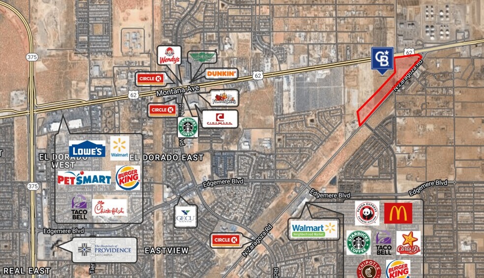 Primary Photo Of 3800 N Zaragoza Rd, El Paso Land For Sale