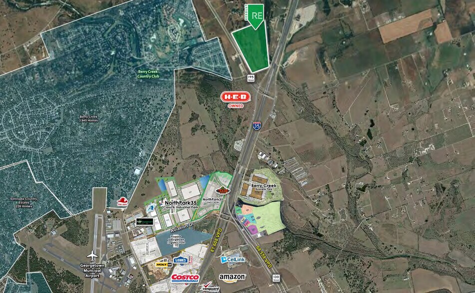More Photos Of Intersection of I-35, 195, and 130, Georgetown Land For Sale