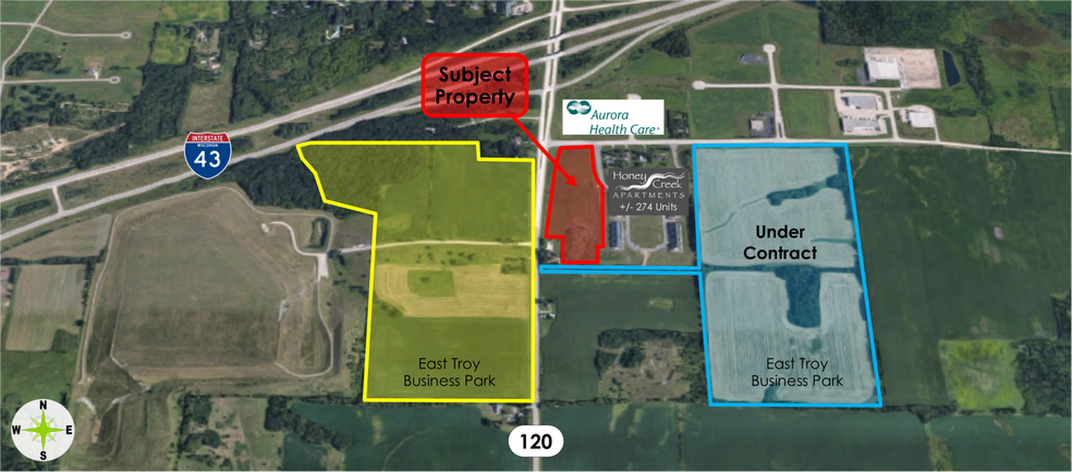 Primary Photo Of W2055 Honey Creek Rd, East Troy Land For Sale
