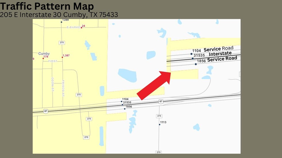 More Photos Of 205 E North Interstate 30 Service Rd, Cumby Showroom For Lease